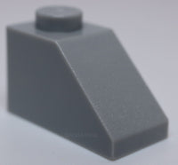 Lego 12x Dark Bluish Gray Slope Inverted 45 2 x 2 with Flat Bottom Pin