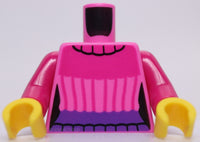 Lego Dark Pink Minifig Female Torso Sweater Magenta Arms