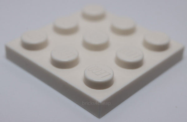 Lego 6x White Plate 3 x 3