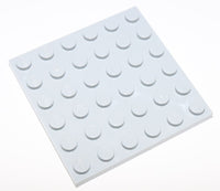 Lego 2x Light Bluish Gray 6 x 6 Plate