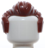 Lego Reddish Brown Minifig Hair Short Swept Back Sideburns Widow's Peak