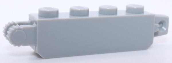 Lego 10x Light Bluish Gray Hinge Brick 1 x 4 Locking 1 and 2 Finger Ends