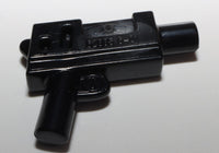 Lego Black Minifig Weapon Gun Pistol Automatic Medium Barrel Indiana Jones