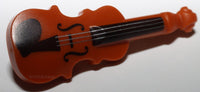 Lego Dark Orange Violin Silver Strings Black Fingerboard Minifig Utensil