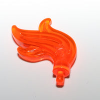 Lego 2x Trans Neon Orange Plume Feather Flame