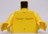 Lego Yellow Torso Bare Chest Body Lines Navel Duckling Tattoo Circle Flower