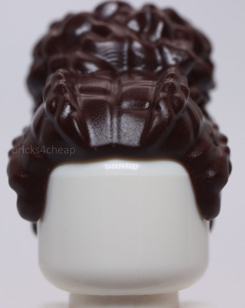 Lego Dark Brown Minifig Hair Female Coiled with Large High Bun
