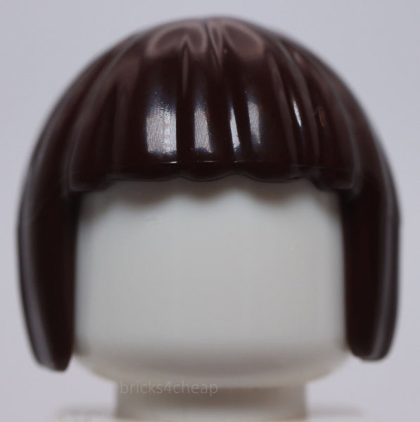 Lego Dark Brown Minifig Hair Short Bob Cut