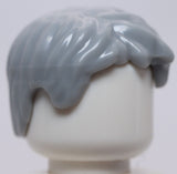 Lego 2x Light Bluish Gray Minifig Hair Short Tousled with Side Part