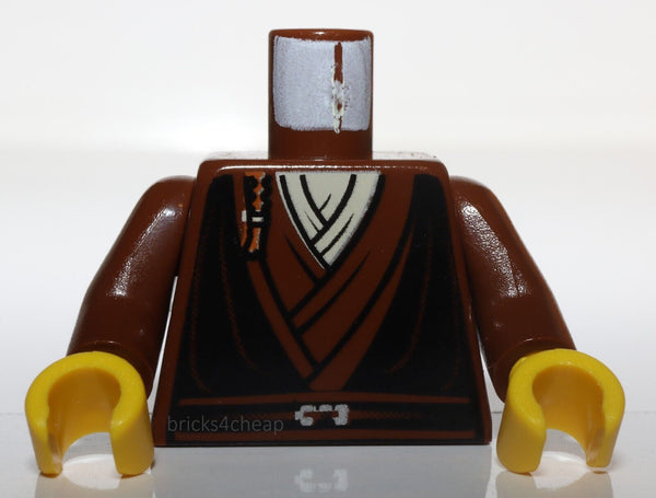 Lego Star Wars Brown Anakin Skywalker Padawan Robe Torso with Ponytail Pattern