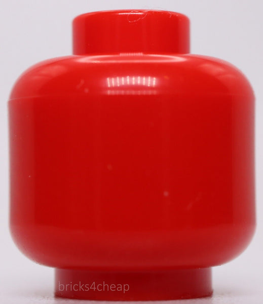 Lego 5x Red Minifig Head Hollow Plain Stud