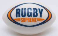 Lego White Sports Football Rugby Ball Dark Blue Orange RUGBY SUPREME