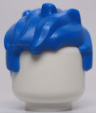 Lego Blue Minifig Hair Short and Messy