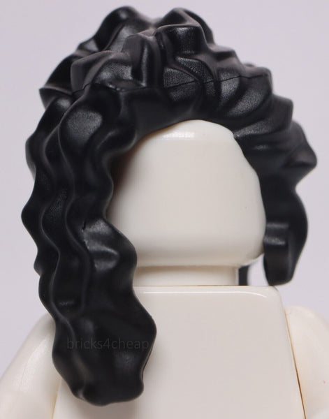 Lego Black Minifig Hair Female Long with Part over Face