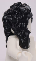 Lego Black Minifig Hair Female Long with Part over Face