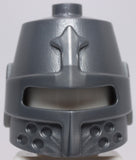 Lego Castle Flat Silver Minifig Headgear Helmet Castle Closed Eye Slit