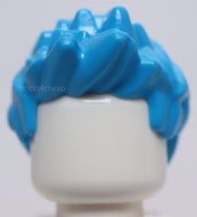 Lego Dark Azure Minifig Spiked Hair