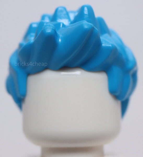 Lego Dark Azure Minifig Spiked Hair