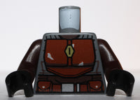 Lego Star Wars Dark Bluish Gray Torso Armor Reddish Brown Plates Belt