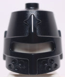Lego Castle Black Minifig Headgear Helmet Castle Closed with Eye Slit