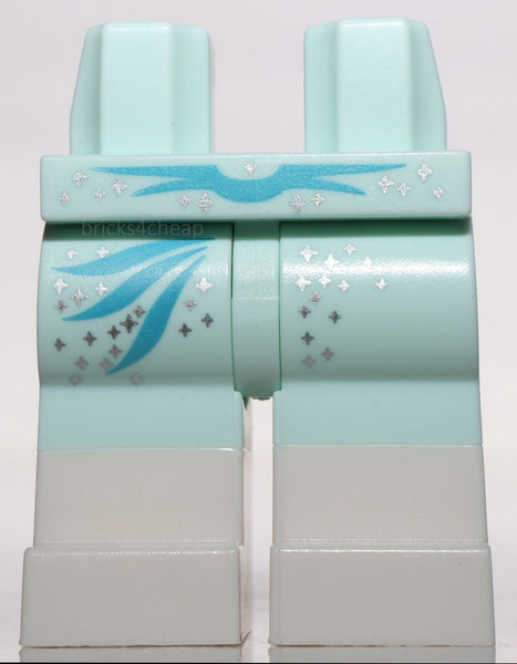 Lego Light Aqua Hips Silver Stars Medium Azure Feathers White Boots