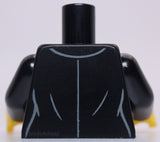 Lego Black Torso Female Suit Jacket White Button Up Shirt Pattern
