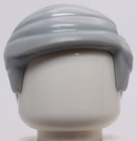 Lego Light Bluish Gray Minifig Hair Short Combed Sideways Part Left