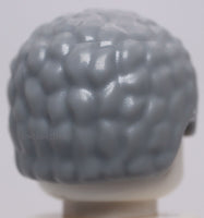 Lego Light Bluish Gray Minifig Hair Male with Coiled Texture