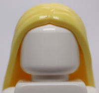 Lego Bright Light Yellow Hair Female Long and Straight Parted in the Middle