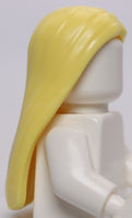 Lego Bright Light Yellow Hair Female Long and Straight Parted in the Middle