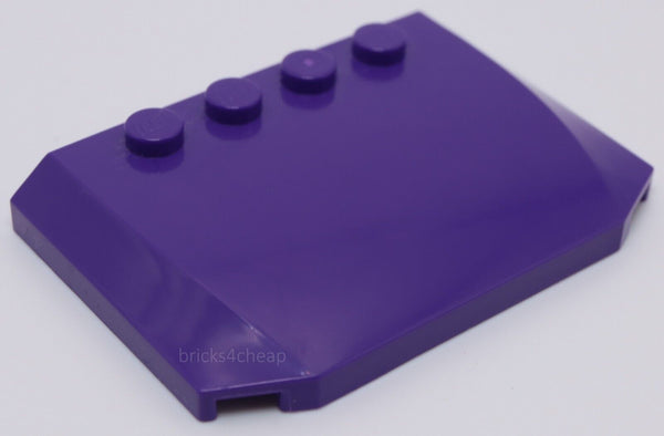 Lego 4x Dark Purple Wedge 4 x 6 x 2/3 Triple Curved Truck Roof