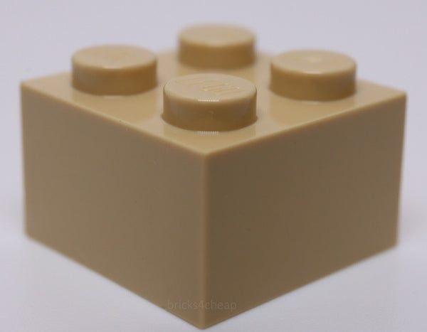 Lego 10x Tan Brick 2 x 2