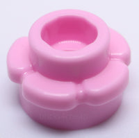 Lego 15x Pink Plate Round 1 x 1 with Flower Edge (5 Petals)
