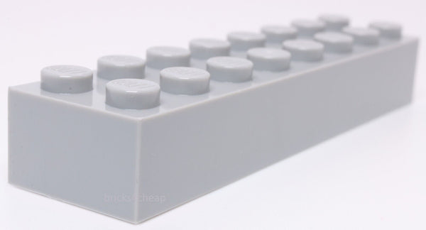 Lego 2x Light Bluish Gray Brick 2 x 8