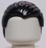 Lego Black Minifig Hair Combed Front to Rear Draco