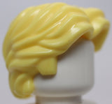 Lego Bright Light Yellow Minifig Hair Short Wavy with Center Part