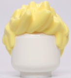 Lego Bright Light Yellow Spiked Minifig Hair