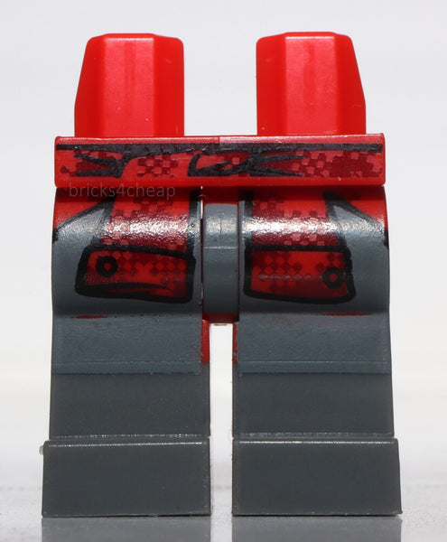 Lego Red Hips Legs Dark Bluish Gray Boots Red Flannel Shirt Tied Around Waist