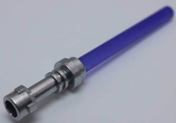 Lego Star Wars Metallic Silver Hilt with 4L Trans Purple Light Saber Blade