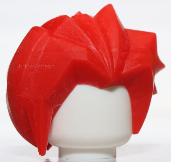 Lego Red Minifig Headgear Hair Angular Swept Back Ha-Ya-To