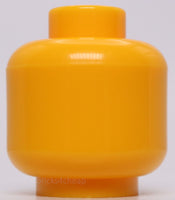 Lego 4x Bright Light Orange Minifig Head Plain Hollow Stud
