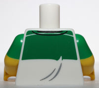 Lego White Torso Jersey Green Top Sports Logos Yellow Arms Green Short Sleeves