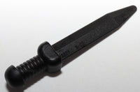 Lego 3x Black Minifig Weapon Sword Roman Gladius Thick Crossguard