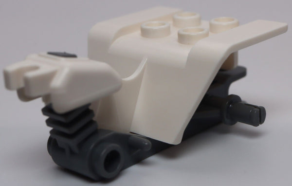 Lego 4x Tricycle Body White with Dark Bluish Gray Chassis