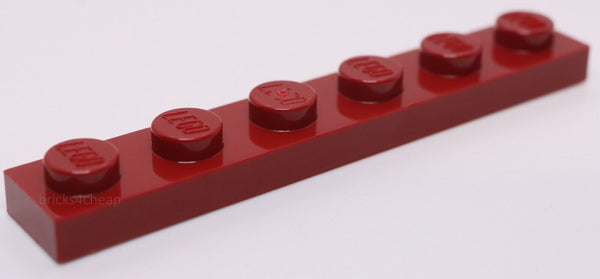 Lego 10x Dark Red 1 x 6 Plate