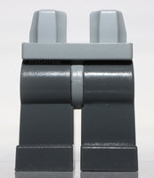 Lego Dark Bluish Gray Minifig Legs with Light Bluish Gray Hips