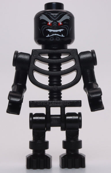 Lego Ninjago Black Skeleton Minifig with Red Eyes