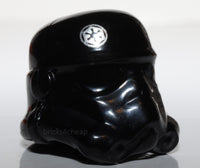 Lego Star Wars Black Minifig Headgear Helmet SW Stormtrooper TIE Pilot Pattern