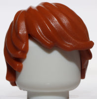 Lego Dark Orange Minifig Hair Tousled with Side Part