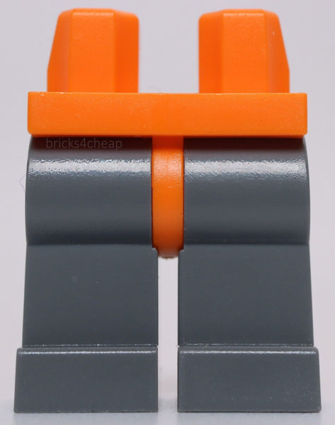 Lego Dark Bluish Gray Legs with Orange Hips